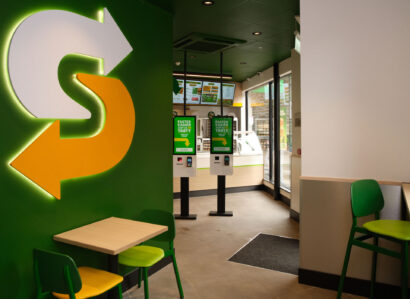 Inside of subway QSR franchises UK