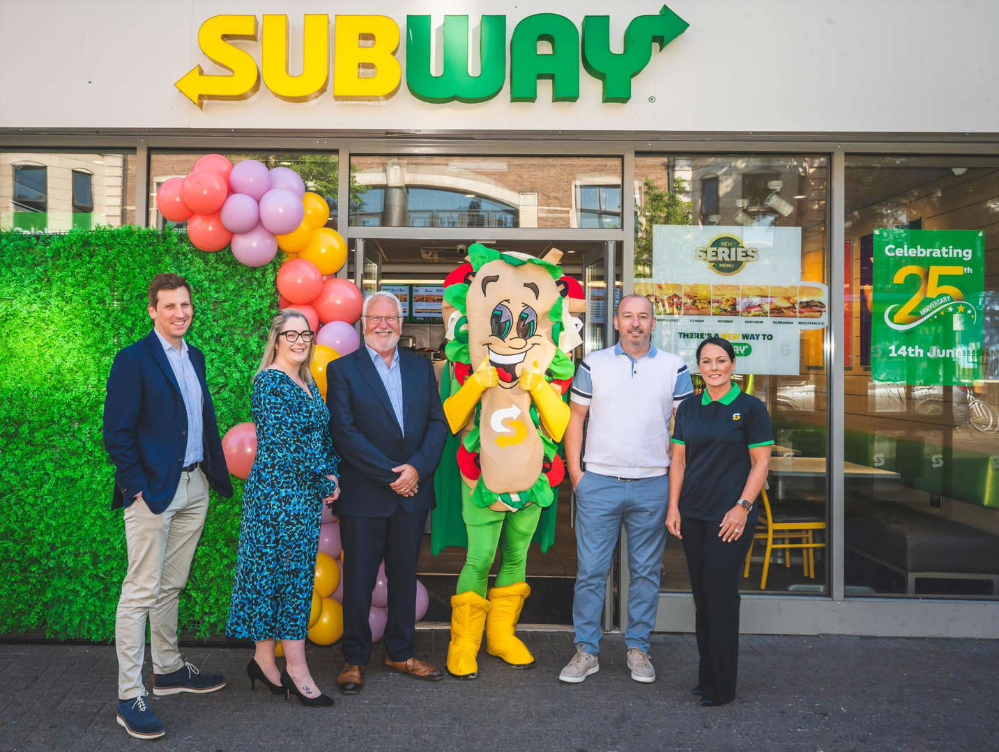 Subway celebrates 25 years in Northern Ireland with first restaurant opened on Botanic Avenue in Belfast